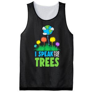 I Speak For Trees Earth Day Save Earth Inspiration Hippie Mesh Reversible Basketball Jersey Tank