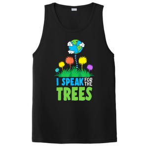 I Speak For Trees Earth Day Save Earth Inspiration Hippie PosiCharge Competitor Tank