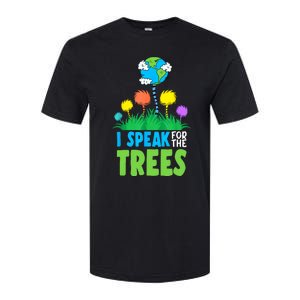 I Speak For Trees Earth Day Save Earth Inspiration Hippie Softstyle CVC T-Shirt