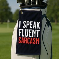 I Speak Fluent Sarcasm Golf Towel