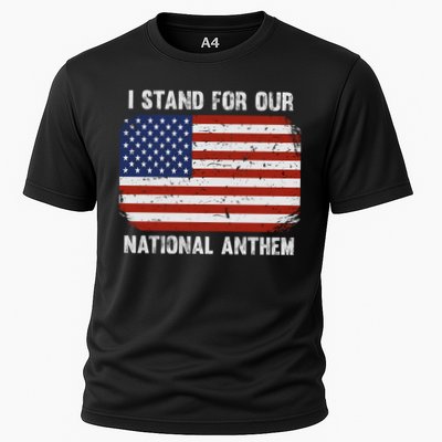 I Stand For Our National Anthem Usa Flag Conservative Funny Gift Performance Shirt
