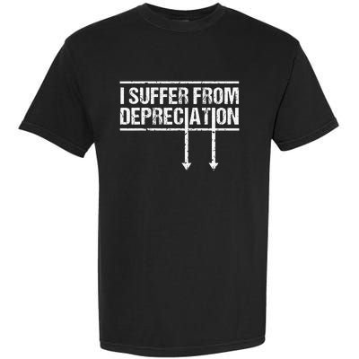 I Suffer from Depreciation Funny Accountant Tax Pun Garment-Dyed Heavyweight T-Shirt