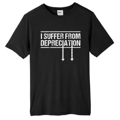 I Suffer from Depreciation Funny Accountant Tax Pun Tall Fusion ChromaSoft Performance T-Shirt