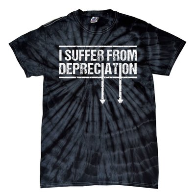 I Suffer from Depreciation Funny Accountant Tax Pun Tie-Dye T-Shirt