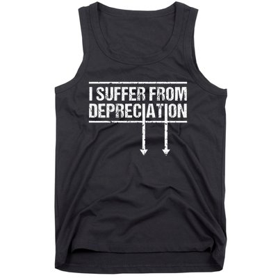 I Suffer from Depreciation Funny Accountant Tax Pun Tank Top