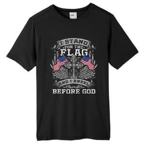 I Stand For The Flag And I Kneel Before God Gift Tall Fusion ChromaSoft Performance T-Shirt