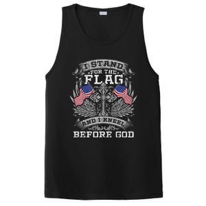 I Stand For The Flag And I Kneel Before God Gift PosiCharge Competitor Tank