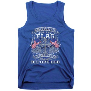 I Stand For The Flag And I Kneel Before God Gift Tank Top