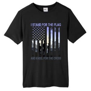 I Stand For The Flag And Kneel For The Cross Usa Tee Gift Tall Fusion ChromaSoft Performance T-Shirt