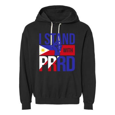I Stand For Duterte Vintage Free Duterte Garment-Dyed Fleece Hoodie