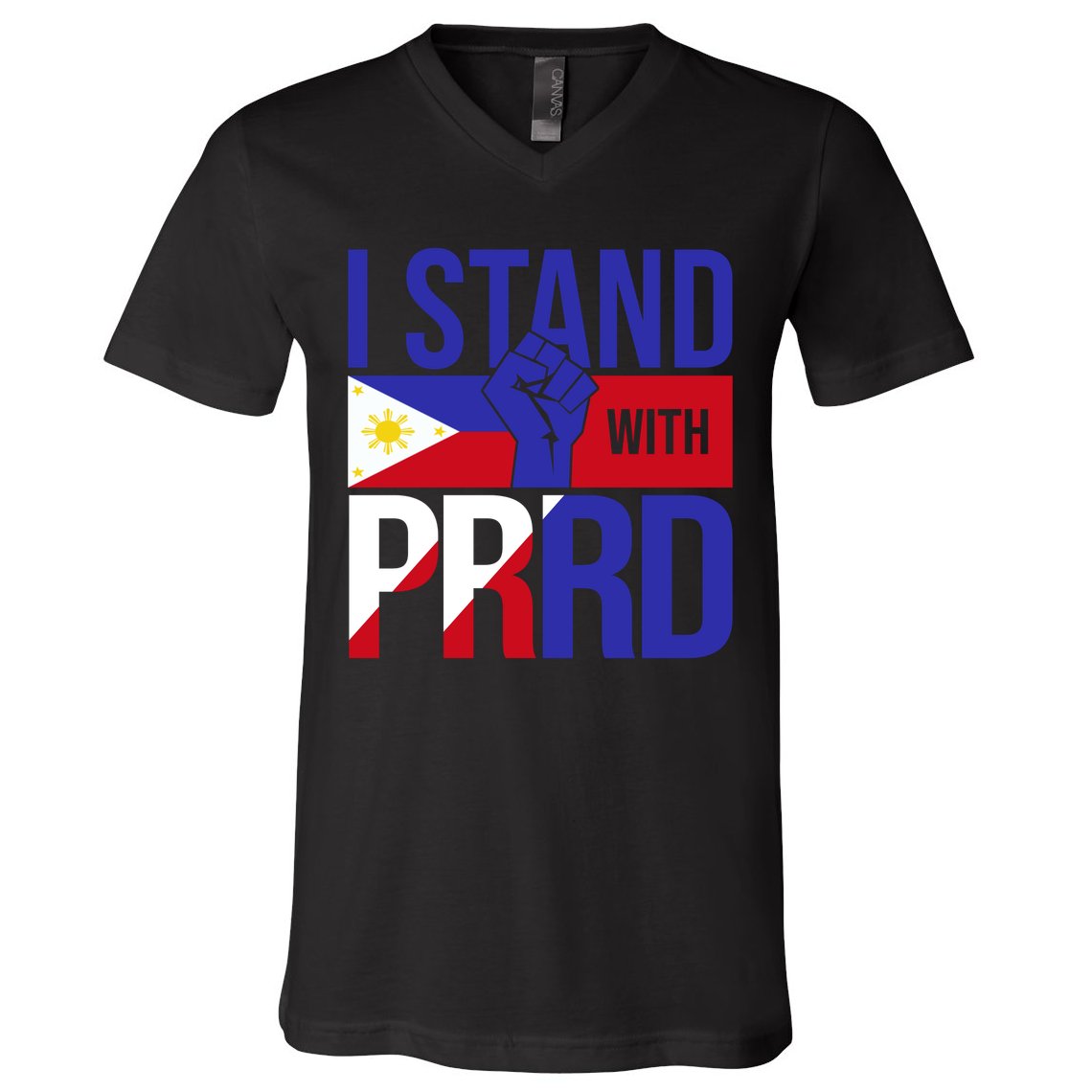 I Stand For Duterte Vintage Free Duterte V-Neck T-Shirt