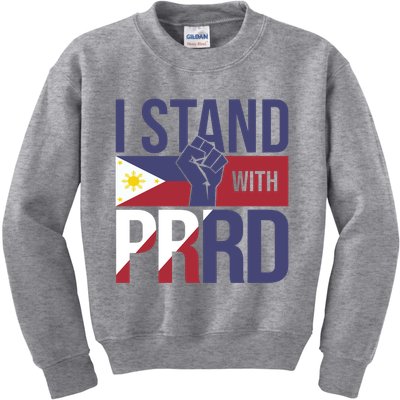 I Stand For Duterte Vintage Free Duterte Kids Sweatshirt