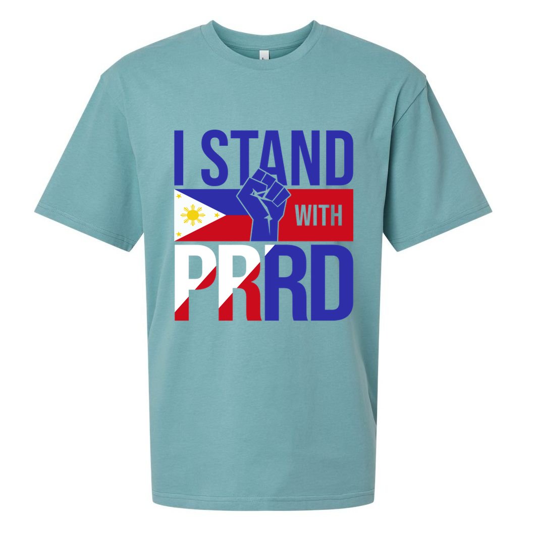 I Stand For Duterte Vintage Free Duterte Sueded Cloud Jersey T-Shirt