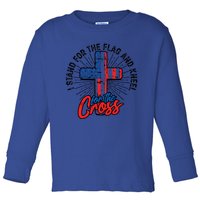 I Stand For The Flag And Kneel For The Cross Gift Equal Rights Gift Toddler Long Sleeve Shirt