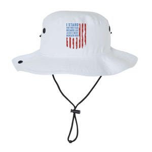 I Stand For This Flag Because Our Heroes Rest Beneath Her Legacy Cool Fit Booney Bucket Hat