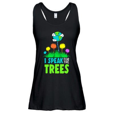 I Speak For Trees Earth Day Save Earth Inspiration Hippie Ladies Essential Flowy Tank