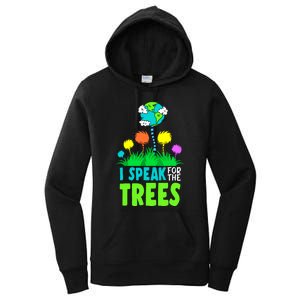 I Speak For Trees Earth Day Save Earth Inspiration Hippie Women's Pullover Hoodie