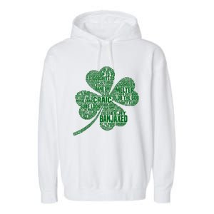 Irish Slang For Paddy Eire Shamrock Garment-Dyed Fleece Hoodie