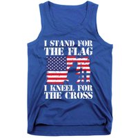 I Stand For The Flag I Kneel For The Cross 4th Of July Gift Tank Top