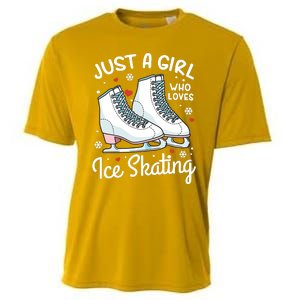 Ice Skating Figure Skating Just A Girl Who Loves Ice Skating Cooling Performance Crew T-Shirt