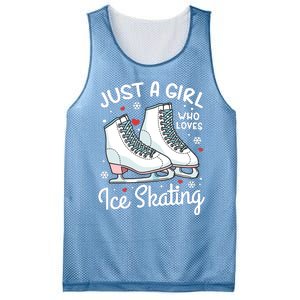 Ice Skating Figure Skating Just A Girl Who Loves Ice Skating Mesh Reversible Basketball Jersey Tank