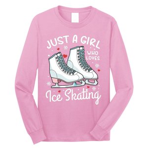 Ice Skating Figure Skating Just A Girl Who Loves Ice Skating Long Sleeve Shirt