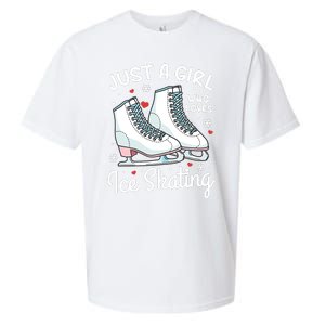 Ice Skating Figure Skating Just A Girl Who Loves Ice Skating Sueded Cloud Jersey T-Shirt