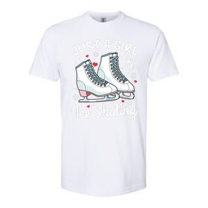 Ice Skating Figure Skating Just A Girl Who Loves Ice Skating Softstyle CVC T-Shirt