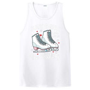 Ice Skating Figure Skating Just A Girl Who Loves Ice Skating PosiCharge Competitor Tank