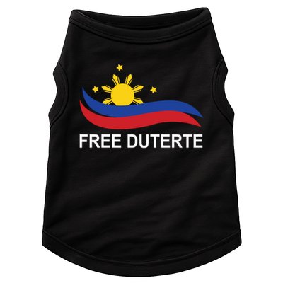 I Stand For Duterte Free DU30 Free Duterter Doggie Tank