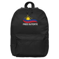 I Stand For Duterte Free DU30 Free Duterter 16 in Basic Backpack