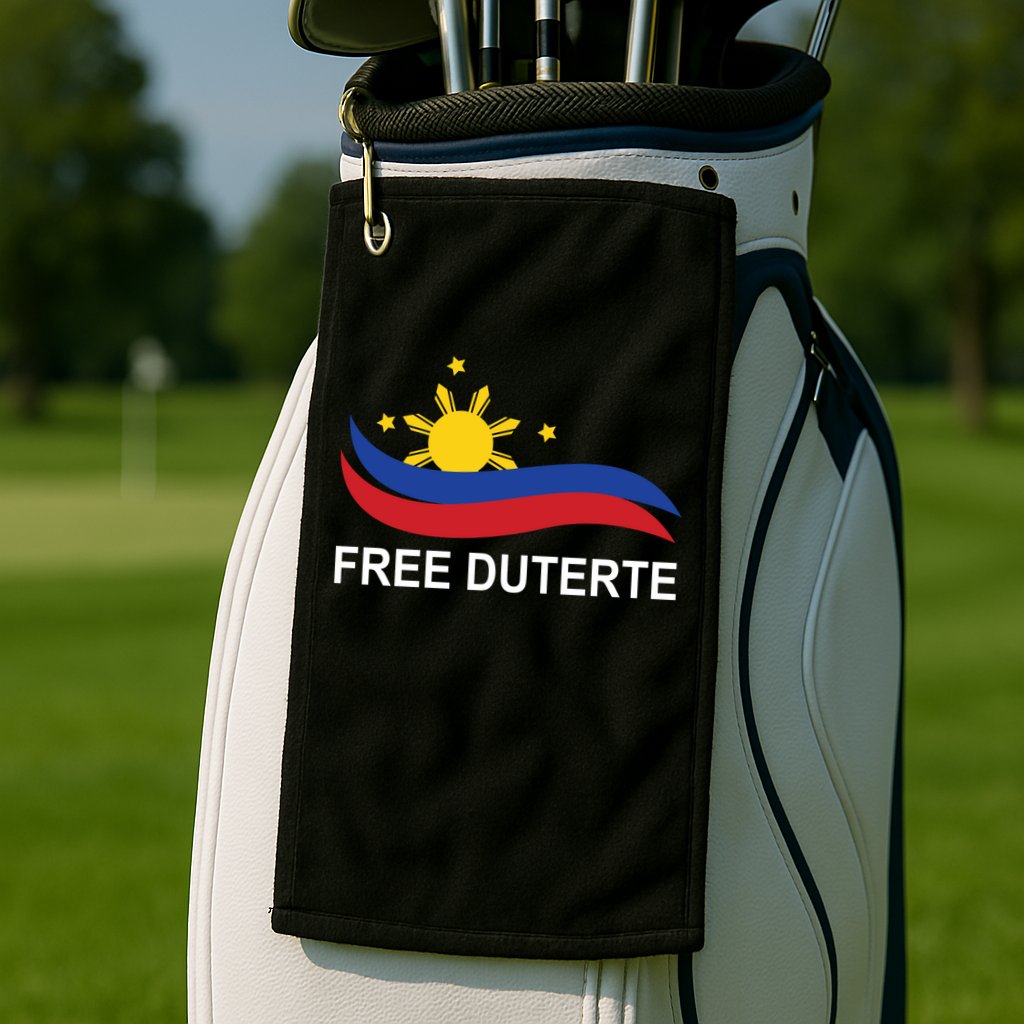 I Stand For Duterte Free DU30 Free Duterter Golf Towel