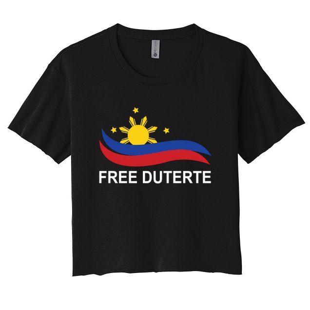 I Stand For Duterte Free DU30 Free Duterter Crop Top