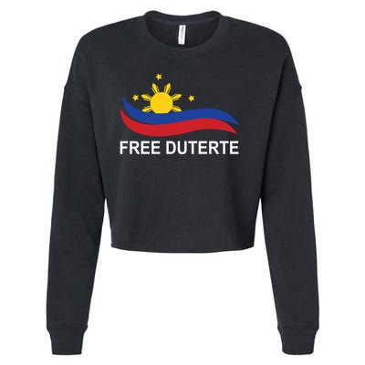I Stand For Duterte Free DU30 Free Duterter Cropped Pullover Crew