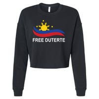 I Stand For Duterte Free DU30 Free Duterter Cropped Pullover Crew