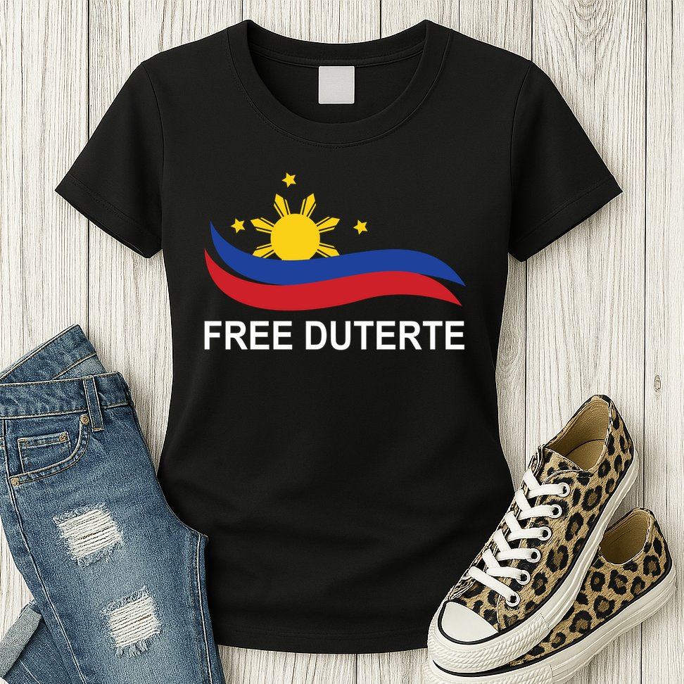I Stand For Duterte Free DU30 Free Duterter Womens T-Shirt