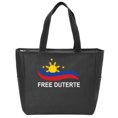 I Stand For Duterte Free DU30 Free Duterter Zip Tote Bag