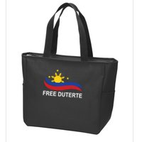 I Stand For Duterte Free DU30 Free Duterter Zip Tote Bag