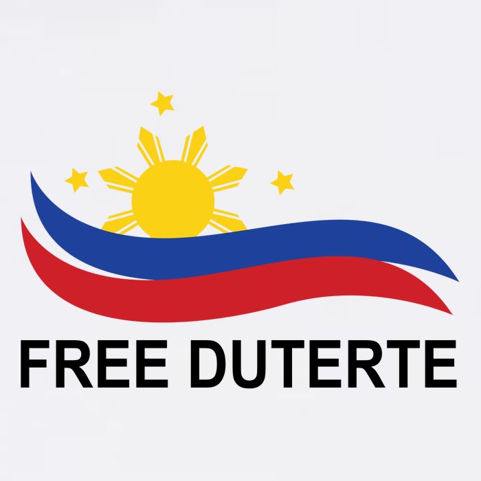 I Stand For Duterte Free DU30 Free Duterter Garment-Dyed Sweatshirt