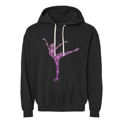 Ice Skating Figure Skater Garment-Dyed Fleece Hoodie