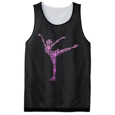 Ice Skating Figure Skater Mesh Reversible Basketball Jersey Tank