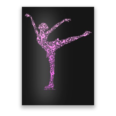 Ice Skating Figure Skater Poster