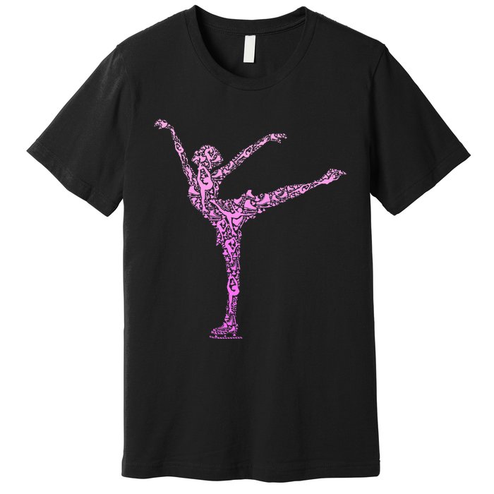 Ice Skating Figure Skater Premium T-Shirt