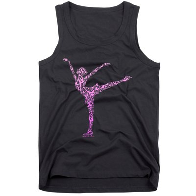 Ice Skating Figure Skater Tank Top