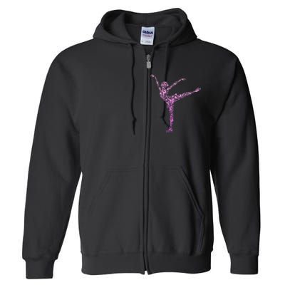 Ice Skating Figure Skater Full Zip Hoodie