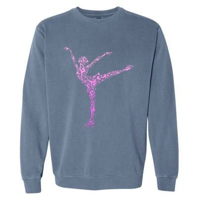 Ice Skating Figure Skater Garment-Dyed Sweatshirt