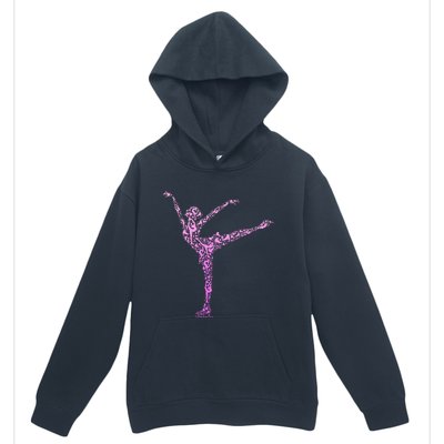 Ice Skating Figure Skater Urban Pullover Hoodie