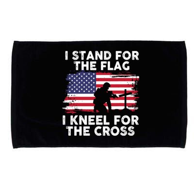 I Stand For The Flag Memorial Day For 4th Of July Microfiber Hand Towel