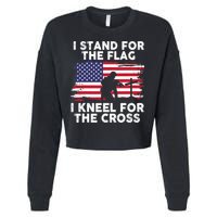 I Stand For The Flag Memorial Day For 4th Of July Cropped Pullover Crew