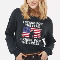 I Stand For The Flag Memorial Day For 4th Of July Cropped Pullover Crew